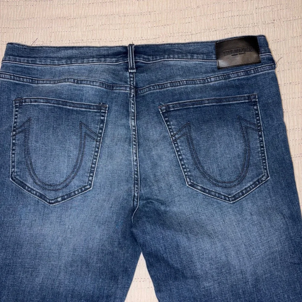 True Religion Tony Skinny Mens Jeans Size 40 Blue Denim Medium Wash 626-1110